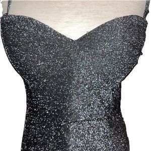 Forever 21 Sparkly Silver evening, party dress L